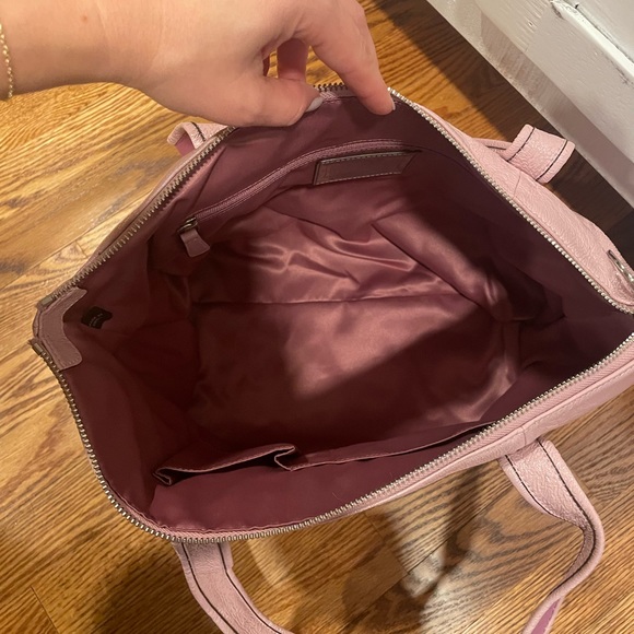 Pink Coach Poppy Rare Leather Tote 👛🩷 EXCELLENT USED CONDITION - Picture 8 of 12